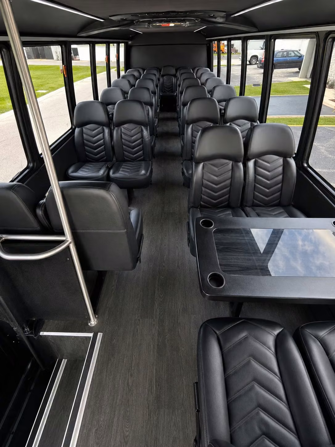 15 passenger minibus interior