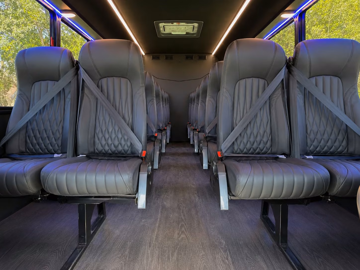 18 passenger minibus inside