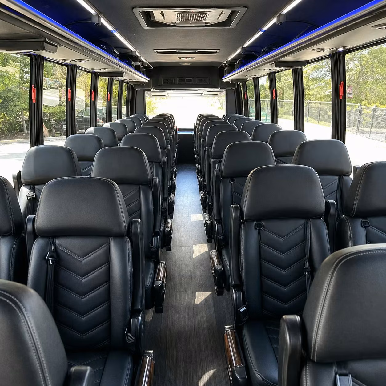 28 passenger minibus interior