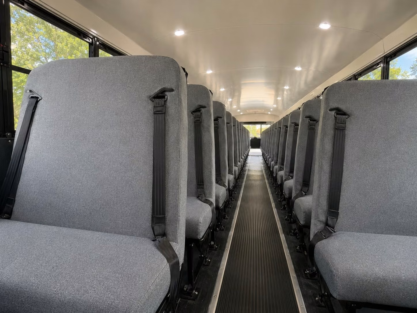 school bus inside